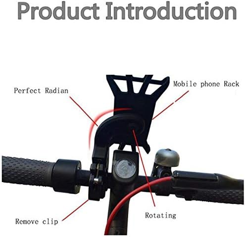 LINGHUANG Phone Holder Stand Bracket for Mi Electric Scooter 3 for Xiaomi Mijia M365 / M365 Pro/Pro 2 / 1S / Essential Electric Scooter Anti-Slip 360 Rotation