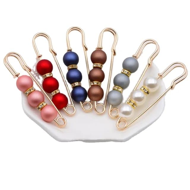 La Belleza Pearl Golden Rhinestone Pants Waist Brooch/Lapel Apparel/Saree Pin (Pack Of 6) For Girls,Women (B0CSG4YWZ5) Amazon Price History, Amazon Price Tracker