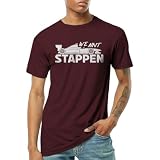 Indica Plateau We Ain't Stappen Maroon 4XL Unisex T-Shirt