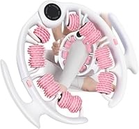 Massageroller Beine, Muskeltherapie-Massagestab, 360°-Abdeckung Anti-Cellulite Massagegerät & Lymphdrainage, Cellulite Roller, Massagegerät Massageroller für Beine, Oberschenkel (Rosa 14)