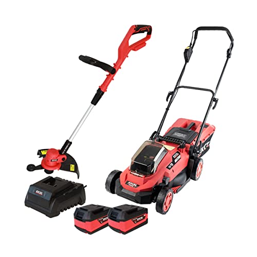 Excel 330mm Lawn Mower & 300 Grass Trimmer 2 x ...
