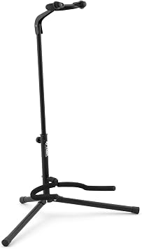 Tiger Universal Folding Guitar Stand Tripod Base Safety Strap Foam Padding Stable Durable Portable Transport Electric Instrument Holder Collapsible Nonslip Feet | Stable Durable Portable Transport Electric Instrument Holder Collapsible Nonslip Feet