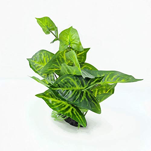 Cnz® Aquarium Fish Tank Green Lifelike Underwater Plastic Plant Aquatic Water Grass Decor (Small, 9-Inch) #TOP2