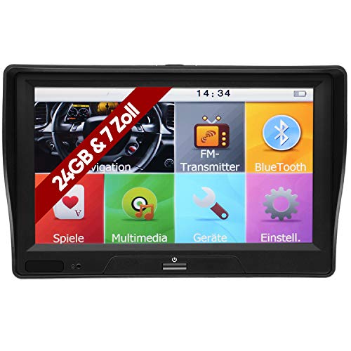 City 70F GPS Navi Navigation Auto Wohnmobil LKW PKW 7 Zoll HD Touch Display 24GB Navigationsgerät POI Blitzerwarnung Radar Europa