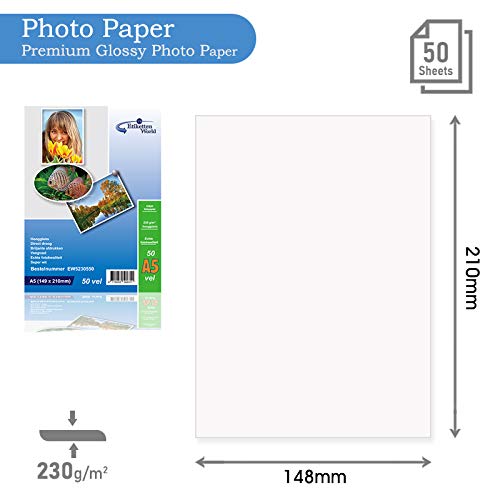 Carta Fotografica AGFA A5 Lucida 240g – 50 Fogli Per Stampanti A Getto D'inchiostro - Foto 3