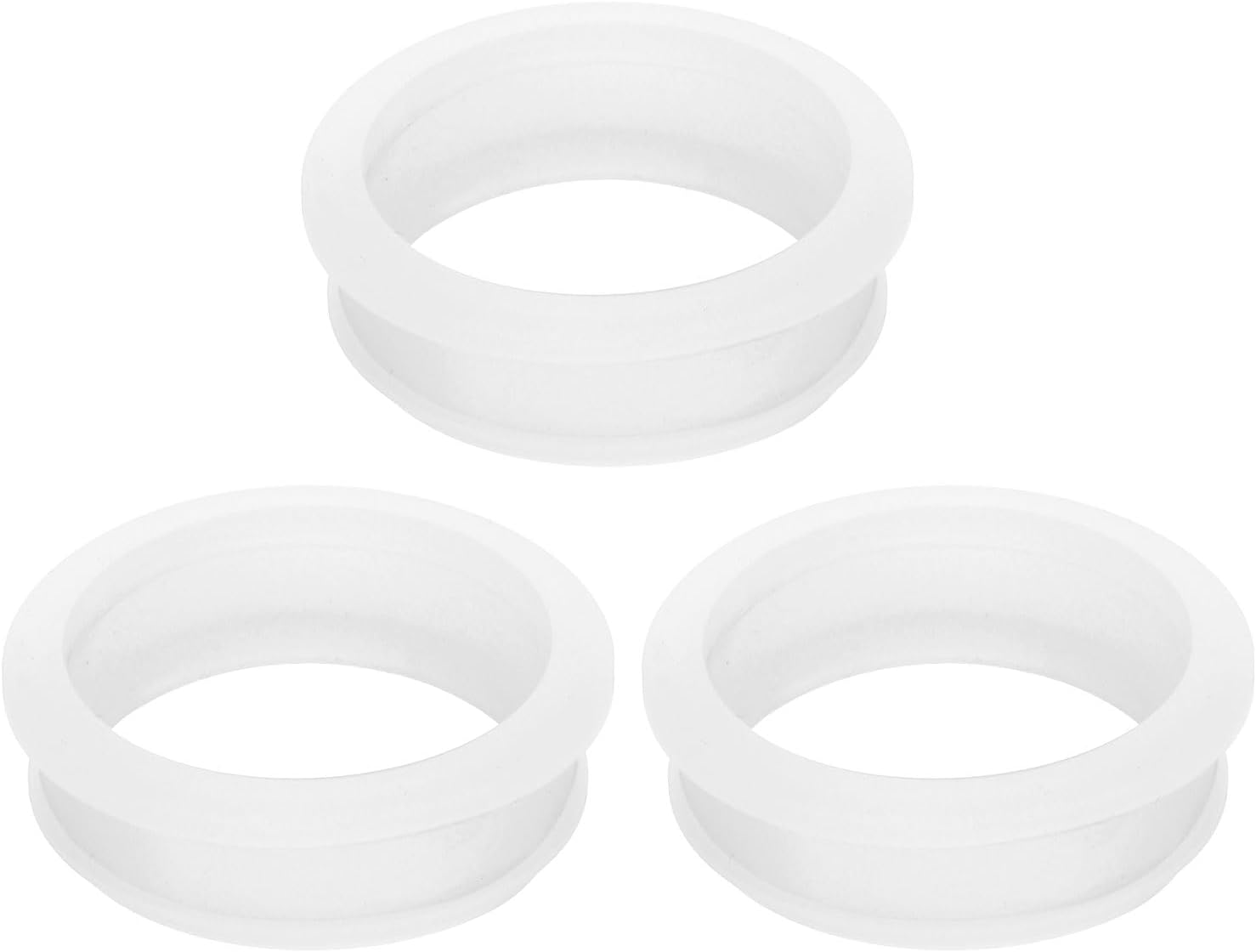QUARKZMAN 3 sztuki gumowych tulejek 50 6 mm otwór 44 5 mm ID Top Hat Grommet czarne gumowe korki do otworów uszczelki przepust kablowy do okablowania samochodowego przezroczyste