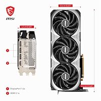 MSI GeForce RTX 4080 16GB Ventus 3X OC Gaming Grafikkarte - NVIDIA RTX 4080, 16 GB GDDR6X Speicher – Ansicht 7