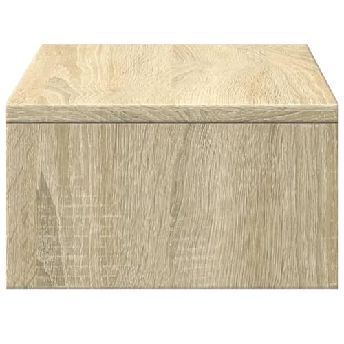 Soporte para ordenador portátil en oficina en casa con cajones y base de madera roble Sonoma 6