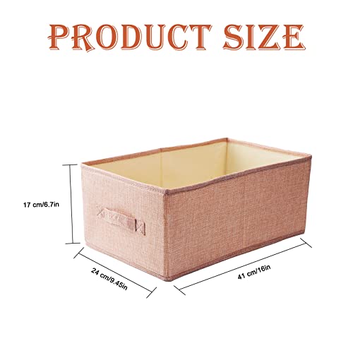Homo Trends 3 PCS Fabric Storage Boxes Drawer Organisers Wardrobe Organizer Foldable Dividers Box Bins Handles Clothes Closet Shelves Organiser Socks Underwear Ties Scarve Toys Handkerchiefs - Image 3