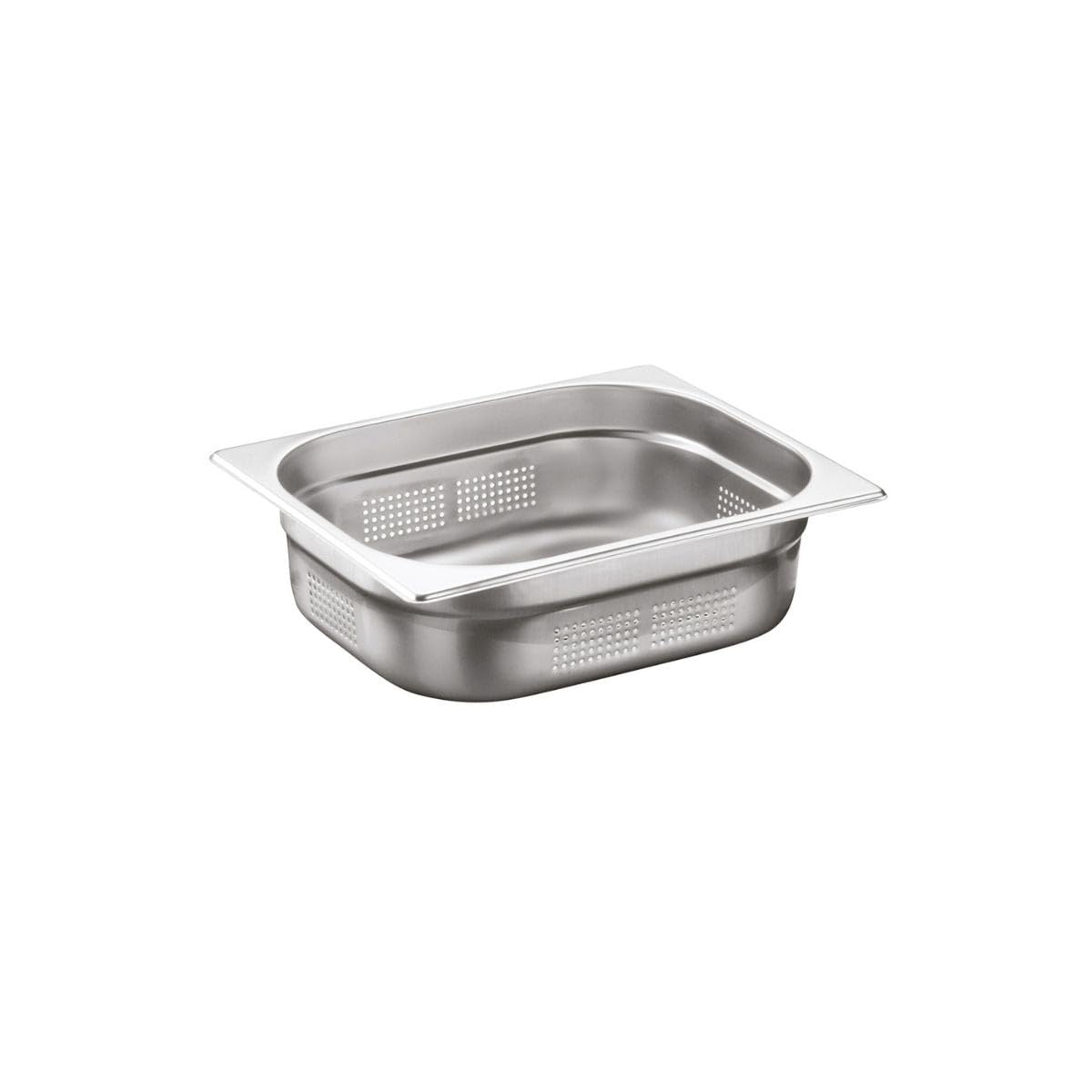 Ozti Stainless Steel Perforated Gastronorm GN 1/2 Container, 200 mm Height