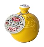 Orcio in Ceramica UNICO da 750 ml Olio extra vergine di oliva COPPINI 100% Italiano estratto a freddo Giallo