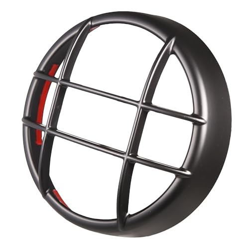 Couvercle de grille phare moto noir mat haut de gamme
