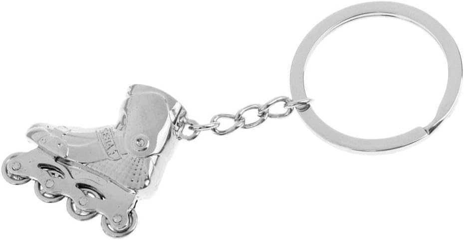 MERISHOPPMERISHOPP Roller Skates Decor Keychain Keyring Key Buckle Pendant Festival Gift Silver | Sporting Goods | Outdoor Sports | Inline & Roller Skating | Roller Skates | 1 Piece Roller Skates Keychain