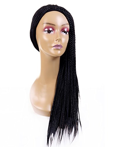 Golden Rule Kanekalon Senegal Braided Wig for Women, tiny and cute braid hand made (Black Color)
