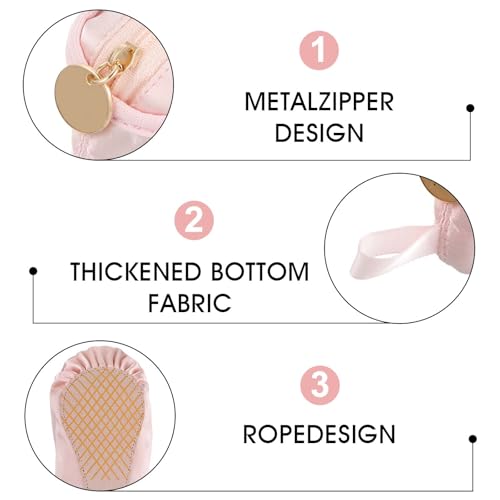 Ballet Shoe Makeup Bag,Ballerina Slipper Make up Pouch Bag,pink Portable Bow Make up Bags Small Cosmetic Bag Mini Makeup Bag Dance Bag for Girls3