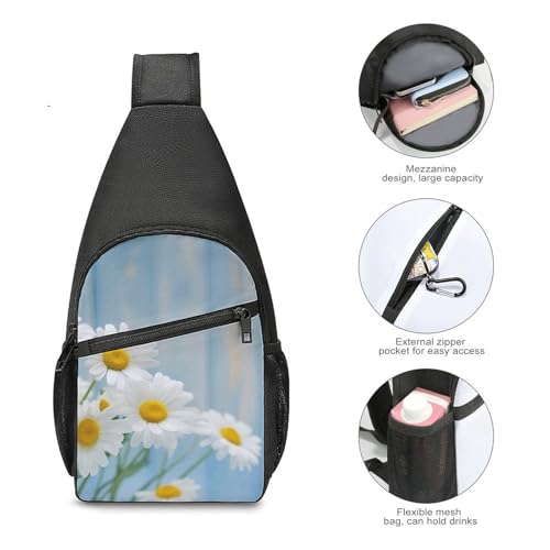 Bolso cruzado pequeño para hombre y mujer con flores miniatura 4