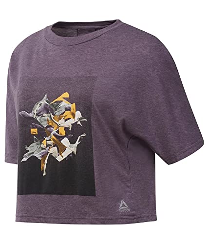 T-shirt violet Reebok de danse taille S pour éviter l'inconfort pendant l'effort