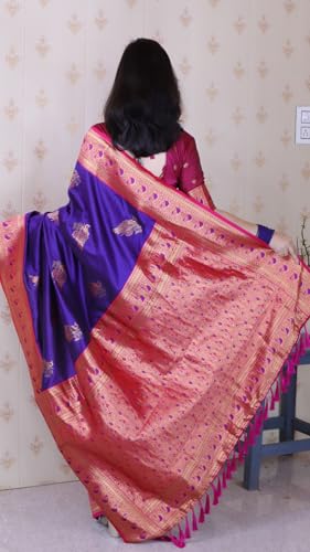 Image of SGF11 Women's Kanjivaram Pure Soft Silk Saree With Blouse Piece