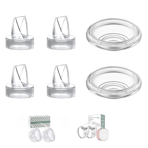 Image of TOVVILD Breast Pump Accessories Duckbill Valves Silicone Diaphragm, Compatible with TOVVILD Breast Pump Milk Collection Cups, Also Work with BabyBuddha/Zomee Wearable Collection Cups, 6 Pack