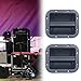ZGUZMCMK 2Pcs Speaker Cabinet Handles Recessed Holders Grasp Holder Loudspeaker Cabinet Grasp Side Handle Pull Heavy Duty Accessories, S