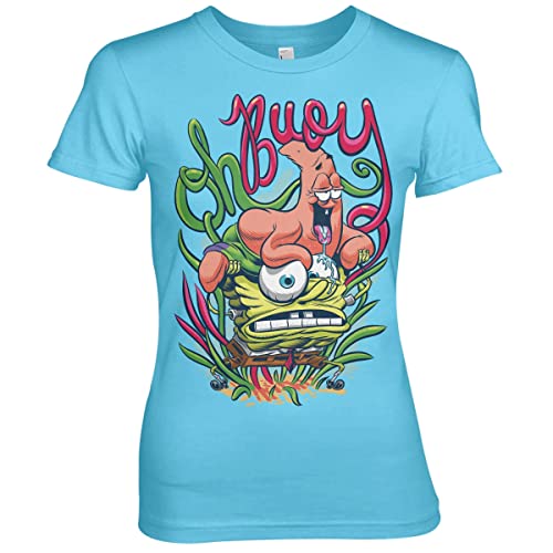 T-Shirt Bob l'Éponge Femme Vetement Licencie Graphique Col Rond