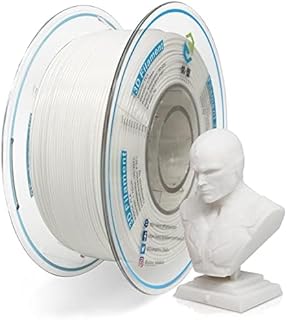 YOUSU Weiß PLA Filament 1.75mm 1kg,3D Drucker Filament Maßgenauigkeit +/- 0.03mm,Glatter Druck Passend für die Meisten Dru...