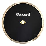 Concord Blades CRS070D10CP 7' Continuous Rim Diamond Tile Blade for all types of ceramic tiles. Quarry, porcelain, stone, marble and granite tiles.