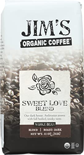 Café Orgánico Jim's Sweet Love En Grano 11 oz x6