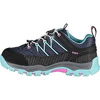 CMP Kids Rigel Low Trekking Shoes Wp Unisex Kinder Trekking-Schuhe, Blau Hellblau B Blue Acqua, 35 EU