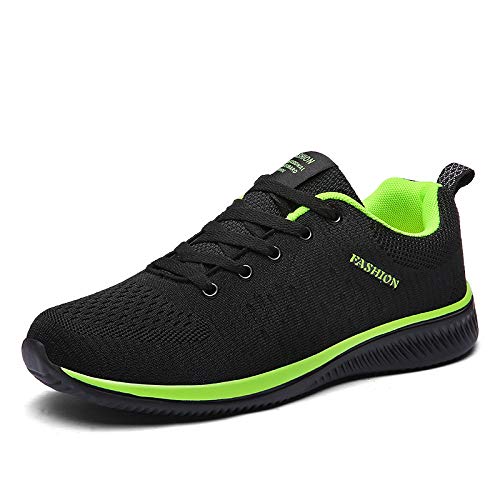 Image of Men Non-Slip Work Shoes Tennis Gym Sneakers Breathable Slip Resistant Lightweight and Comfortable for All-Day Wear Sports and Walking