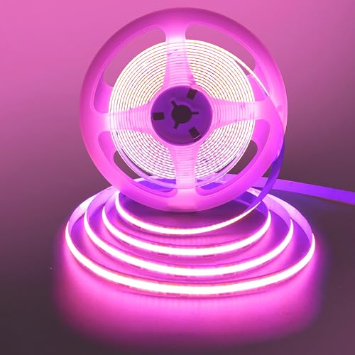 Tira de LED COB 12V 5m Rosa 320 LEDs/m miniatura 2