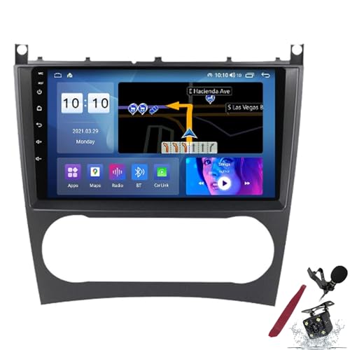 Stéréo Android 15 premium Benz W203 écran QLED 9 pouces