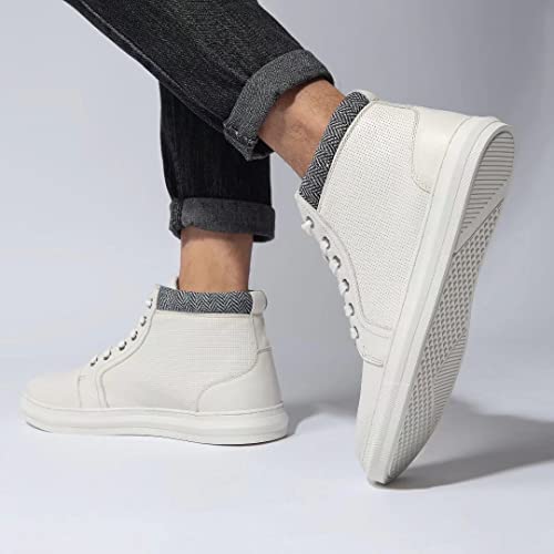 Casual Sneaker, Genuine Leather Lace-Up Dress Shoes For Men Beige 10 #TOP5
