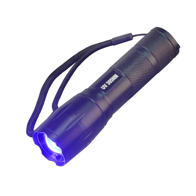 Torcia LED Ricaricabile 4 In 1 Con Luce UV, Blu, Bianca E Gialla – 395NM, Per Caccia, Pesca E Rilevamento Di Banconote False