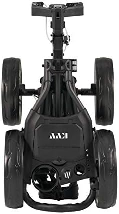 KVV 4 Wheel Foldable Golf Push Cart-with Super Strong & Lightweight Aluminum Frame-One Step to Open and Close