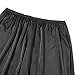 Women's Silk Pettipants Slip Ankle Length Snip-it Pant Liner Satin Culotte Slip Elastic Waistband Lace Sleep Pants (Black, XXL)