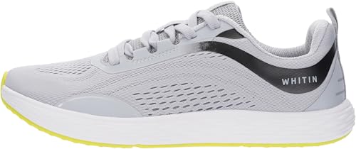 WHITIN Mens Wide Toe Box Zero Width Drop Road Running Shoes Size Lightweight Sports Walking Tennis Workout Light Grey2