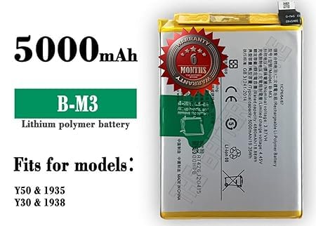 Image of Original B-M3 Battery for Vivo Y30 / Y50 /1935 /1938 Battery with 6 Month Warranty****(G00149)