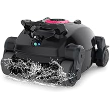 Cordless Robotic Pool Cleaner, Wall Climbing, Lightweight, Extended Battery Life, 8L Large Capacity, Advanced Dual-Motor, X1 Auto Pool Vacuum for Inground & Above Ground Pools Up to 1100 Sq.Ft, Pink