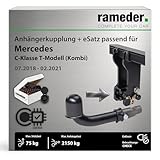 Abnehmbare Anhängerkupplung (Stützlast: 75 kg / Anhängelast: 2.150 kg / D-Wert in kN: 10,5) mit 13-poligem, fahrzeugspezifischem Elektrosatz