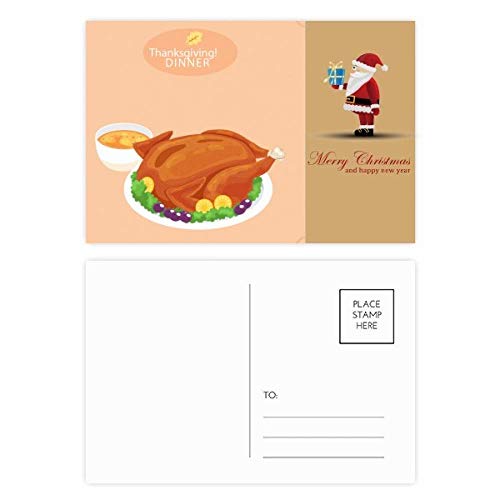 Cartes postales Happy Thanksgiving de Noël lot de 20 pour vœux de fin d'année