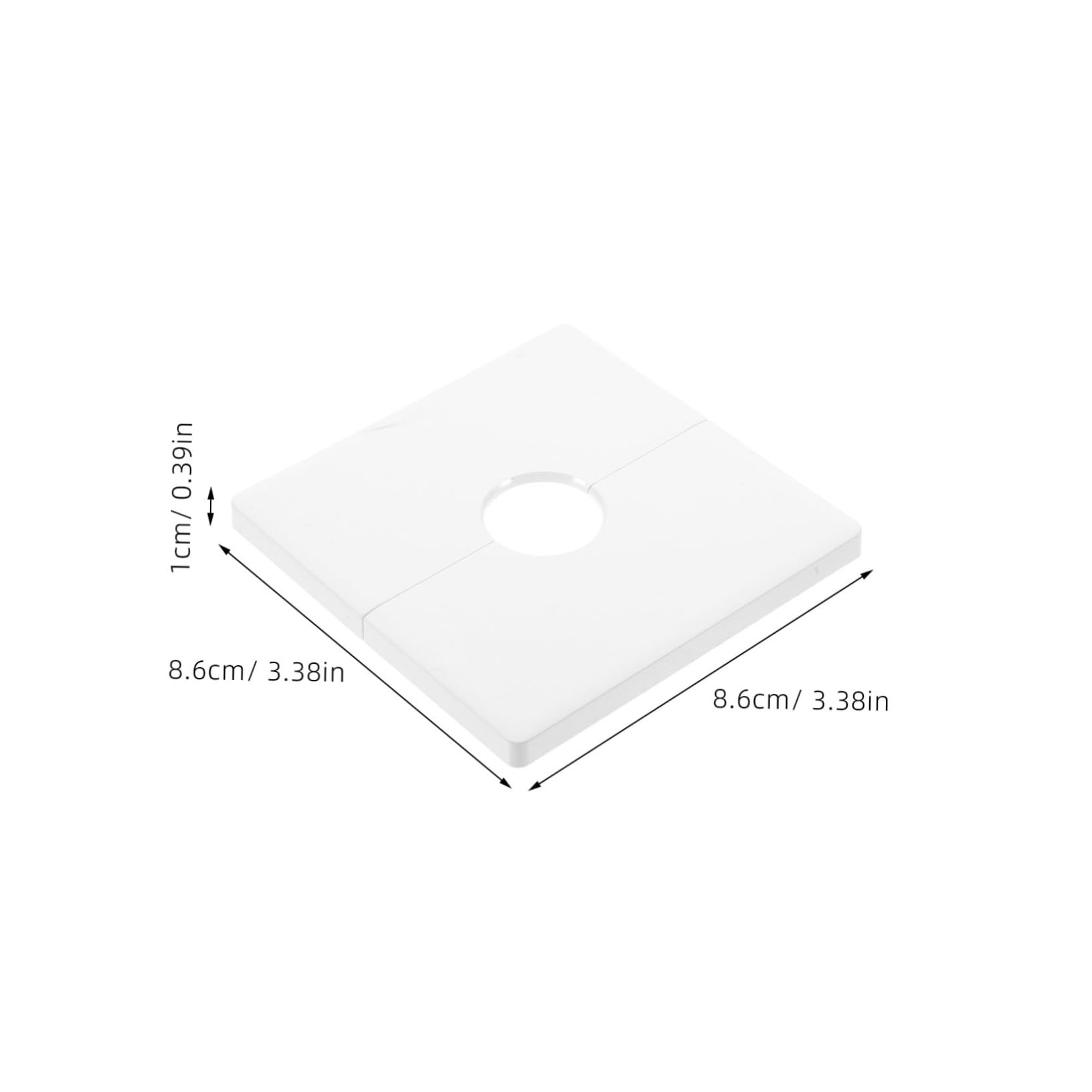 Housoutil 2Pcs Outlet Cover Plate with Adhesive Installation Multi Functional Wall Grommet for Cable Management Easy Installation Versatile Use Homes and Offices Cable