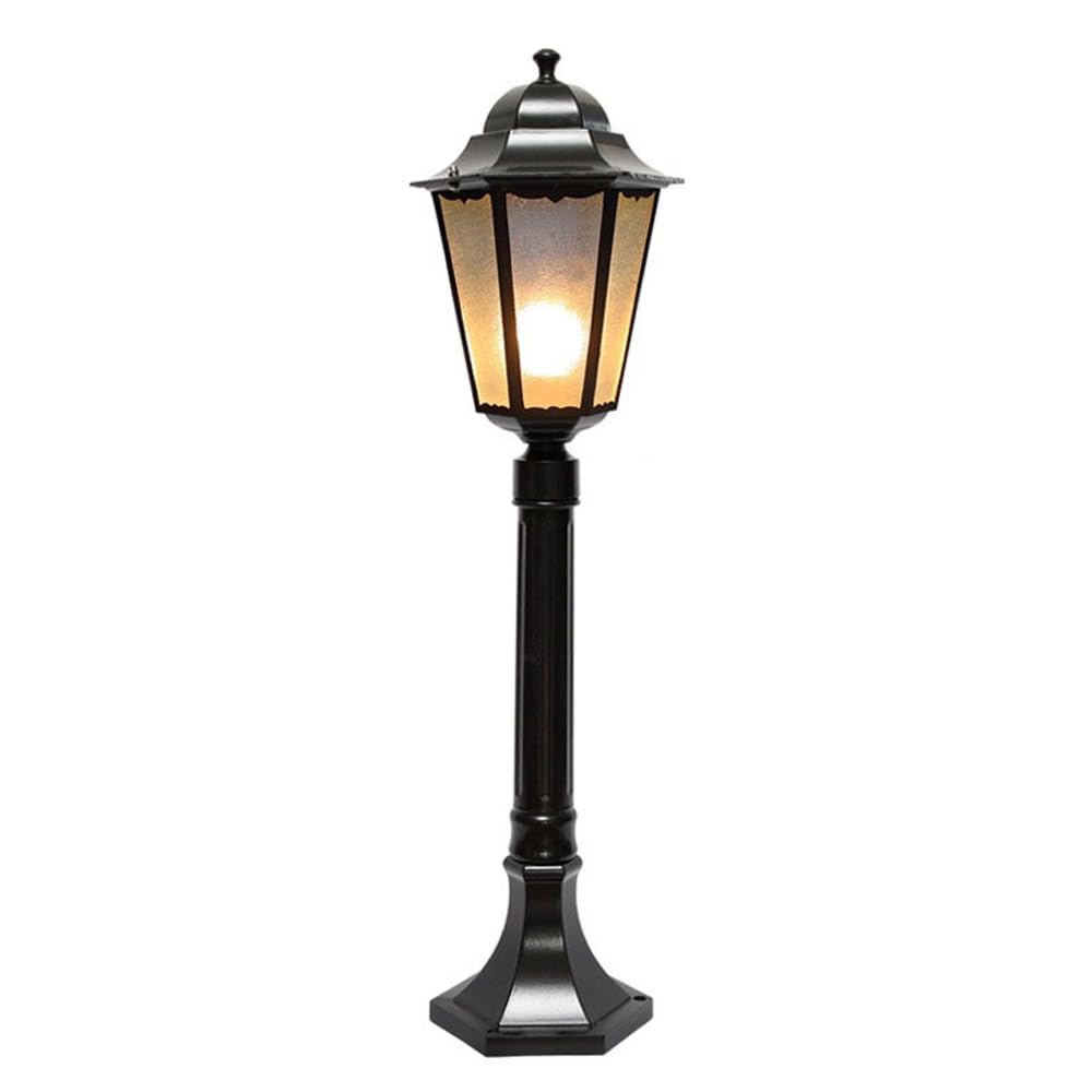 GTHTUHFD Traditional Pole Lamp, Rainproof Street Lighting, Black Post Outdoor Light For Yard, Driveway, Fence