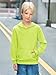 Haloumoning Boys' Fashion Hoodies Kids Long Sleeve Hooded Sweatshirts with Pocket 5-14Y Fluorescent Green