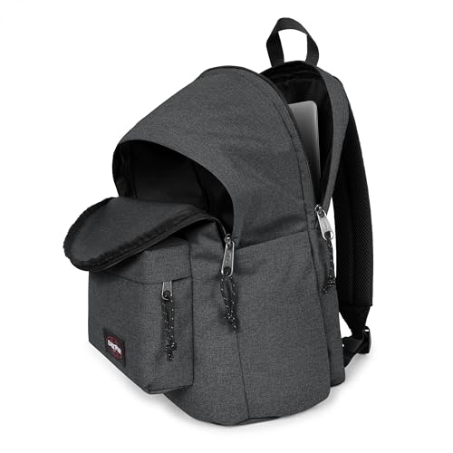 Image of EASTPAK Day Office - 31 L Laptop Backpack for 16-Inch Devices - Secure Business Durable Travel Carry-On, Bottle Pocket Holder, Black Denim