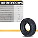 Set of 2 19x7-8 All Terrain ATV UTV Tire 19x7x8 Tubeless Sport Tires 4 PR
