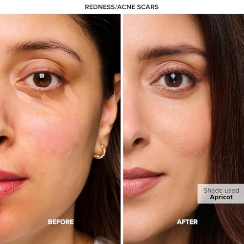 Image of SIMPLYNAM Hydrafit - Full Coverage Color Corrector | Neutralizes Dark Circles, Pigmentation, Redness & Acne Scars | Lightweight, Buildable, Crease-Resistant Formula with Hyaluronic Acid, Rosehip & Marula Oil | Apricot