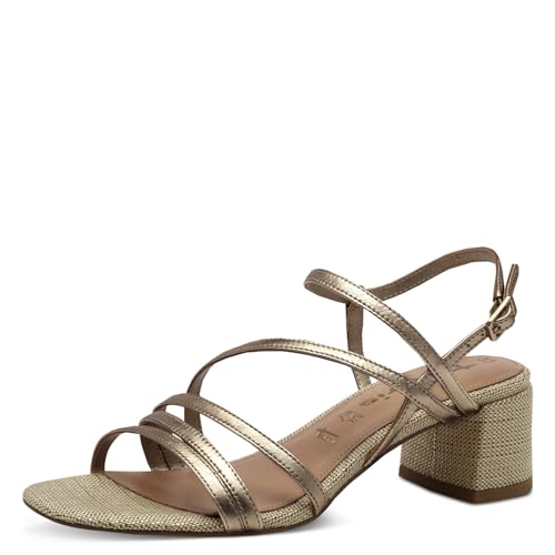 Tamaris Damen 1-28211-42, Sandalia con talón Mujer, marrón, 39 EU