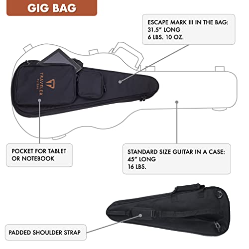 Traveler Guitar Acoustic Guitar 6 String Escape Mark Iii (Mahogany), Right, (Mk3 Mhs) #TOP7