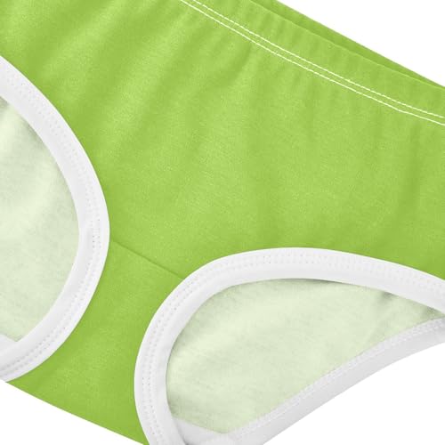 Joisal Girls Underwear Toddler 2t Cotton Panties for Girl Aesthetic Kids Briefs Undies Grass Green4